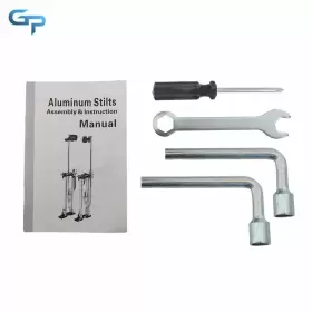 Gre157785 Greatparts Fit For Putting Up Drywall Wallpaper Painting 36 - 48-inch Aluminum Stilts Tool #3