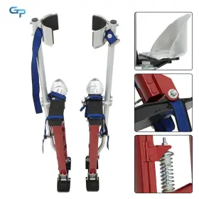 Gre157810 Greatparts Drywall Stilt 24 Inch - 40 Adjustable Aluminum Tool For Painting Taping Red