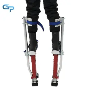 Gre157815 Greatparts For Putting Up Drywall Wallpaper Painting 18-30-inch Red Aluminum Stilts Tool #2