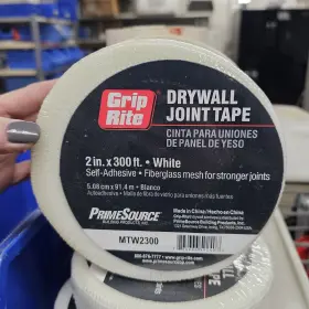 Mtw2300 Grip Rite 3 Rolls 2 Inch X 300 Ft Drywall Joint Tape By