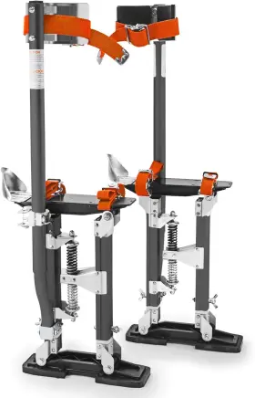 Gyptool 744759667335 Pro 24 Inch - 40 Magnesium Drywall Stilts Gray
