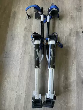 Stilt-1523-blk Gyptool Stilt-1523-blk. Drywall Stilts 15-23 Inch With Padded Cuff Adjustable Height/shoe/strap Black #2