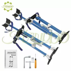 1258249 Handdo Professiona Aluminum Adjustable Drywall Stilts For Painting Painter 24ftft - 40ftft