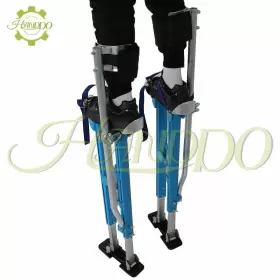 1293919 Handdo 32 Inch - 48 Drywall Stilts Painter Taping Adjustable Aluminum Tool Stilt Blue #2