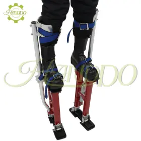 1294083 Handdo Aluminum Drywall Stilts 18 Inch -30 Adjustable Tool For Painting Painter Taping Red #3