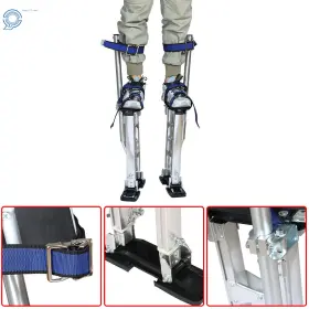 Hp71253 Happy19star 24 Inch - 40 Adjustable Silver Aluminum Alloy Stilts And Drywall Painting