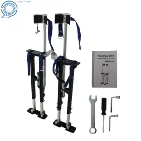 Hp94674 Happy19star 36 Inch -48 Drywall Stilts Painters Walking Taping Finishing Adjustable Tools Black #2