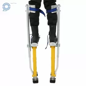 Hp94683 Happy19star Yellow Adjustable Aluminum Tool Drywall Stilt 24 Inch - 40 For Painting Taping