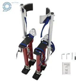 Hp94689 Happy19star Pair Of Aluminium Drywall Stilt Tool 18 Inch -30 Adjustable For Painting Cosplay