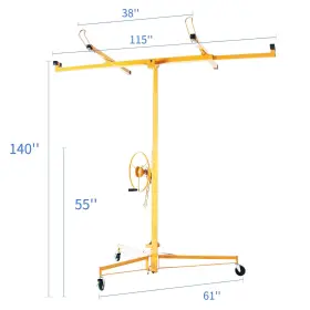 Hcduvso 545691815081 11ft Drywall Lift Panel Sheetrock Lifts Rolling Caster #2