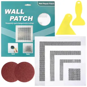 Zhb20240412-16 Hidariryo Drywall Repair Kit 10 Pcs Self-adhesive Wall Patch 2/4/6/8 Inch