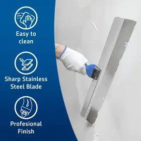 Hogard 779044043132 Taping Knife 24 Inch Stainless Steel Drywall Skimming Blade Spackle Tool For Dr #2