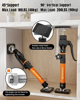 Jf-zcg001c-2 Holothurian Cabinet Jack Support Pole 15.8 Inch - 23.6 -23.6 2pc Orange #2