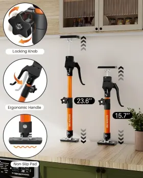 Jf-zcg001c-2 Holothurian Cabinet Jack Support Pole 15.8 Inch - 23.6 -23.6 2pc Orange #3