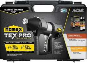 00444446 Homax Tex-pro Texture System Sprayer With Durable Carry Case Black