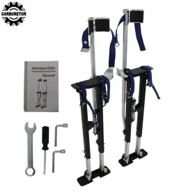 Hgf126232 Home-garden-fix 36 Inch - 48 Adjustable Aluminum Alloy Stilts For Walking Taping Finishing Tool