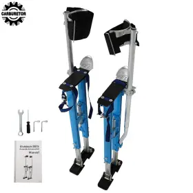Hgf126236 Home-garden-fix 36 Inch - 48 Adjustable Drywall Stilts Blue Painters Walking Taping Finishing Tools