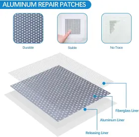 Hommee 445041092066 Drywall Repair Kit Hole Patch To Fix Wall Surface Holes And C #3