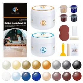 Htmbr007 Ht Hometinker Marble And Granite Repair Kit White Beige Arctic Cream Dune Biscuit Almond