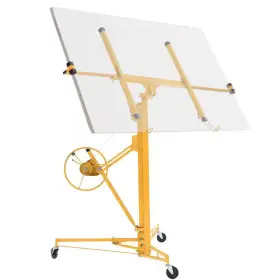 Huluwat 705353920592 11 Ft. Drywall Panel Hoist Jack Lifter Lift In Yellow
