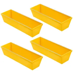 Dun-hushee-279 Hushee 4 Pieces 13.54 Inch Plastic Drywall Pan With Steel Blade Mud L