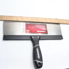 1004215363 Husky Taping Knife With Soft Grip Handle Stainless Steel 12 Inch #2