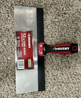 1010002052 Husky Soft Grip Tape Knife 12 Inch Stainless Steel With Bonus 6 And 4 Scraper #2