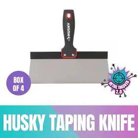 70206 Husky 10 Inch Drywall Taping Knife Stainless Steel Sfgrp Box Of 4