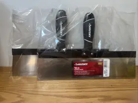 82742 Husky Taping Knife Stainless Steel Drywall 14 Inches New- Lot Of 4