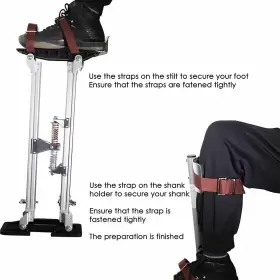 In Which Bay 761334500504 Drywall Stilts Walking Taping Professional Aluminum Tool Stilt 2 #2