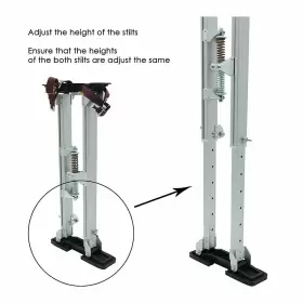In Which Bay 761334500504 Drywall Stilts Walking Taping Professional Aluminum Tool Stilt 2 #3