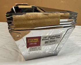 24116 Ivy Classic 6 Pack - Stainless Steel Mud Pan 12 Inch