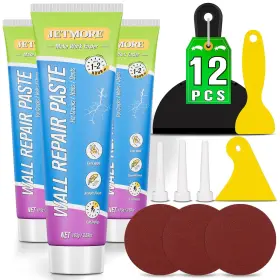 Jmwrk12 Jetmore 12 Pcs Drywall Repair Kit Spackle Wall Hole 12pcs