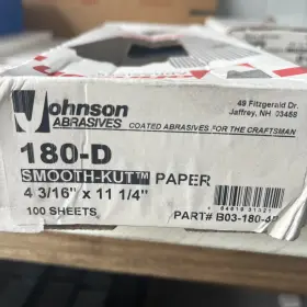 B03-180-4d Johnson Abrasives 180-d Smooth-kut Drywall Pole Sander Paper 100 Sheets