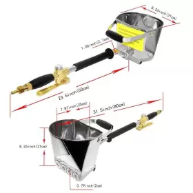 Joywayus 705020258959 Air Stucco Cement Texture Hopper Sprayer Plaster Wall Plastering Tool House P #2