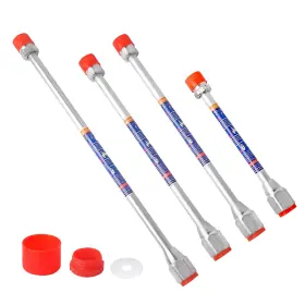 Rod-04 Kejjnyer 4 Pcs Airless Paint Sprayer 1x 8in 2x 12in 15in Red