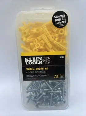53729 Klein Tools Drywall Anchor Kit For Use In Or Masonry 100 Anchors