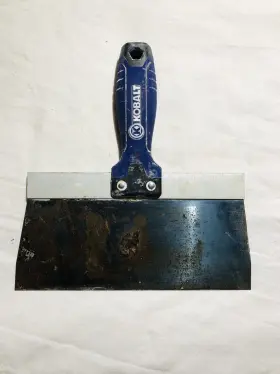 0245845 Kobalt 78091 8-inch X 3-inch Blue Steel Drywall Taping Knife - Rubber Handle #3