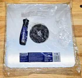8274 Kobalt New 13 Inch X13 Aluminum Drywall Hawk With Soft Grip Handle - Sealed In Plastic