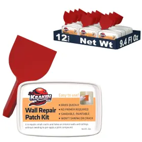 Kr121se01-wallrepairk Kraken Bond 850036155133 Drywall Patch Repair Kit - 12x8 Fl.oz. 12 Pack