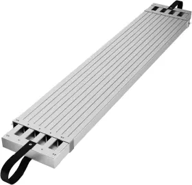 Rxzer23 Kybolt 6-9ft Aluminum Work Plank Adjustable Platform 440lbs Silver
