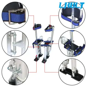 Om213750oc Lablt 18-30 In Adjustable Drywall Stilts Painters Walking Finishing Tools Silver #2