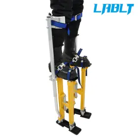 Om284049oc Lablt Adjustable 24 Inch -40 Drywall Stilts Aluminum Alloy Construction Tool Yellow #3