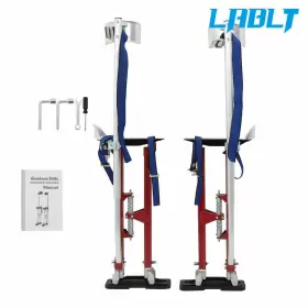 Om284058oc Lablt Aluminum Adjustabl Drywall Stilts Tool 24-40in For Taping Painting Painter