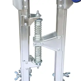 Qs380000qr Lablt Adjustable Drywall Stilts 18-30ftft Painters Walking Finishing Tools Silver #3