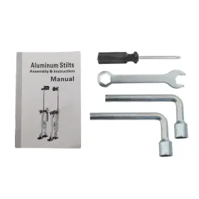 Qs504912qr Lablt Drywall Stilts Aluminum 36ftft-48ftft Painters Walking Taping Finishing Tools #2