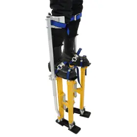 Qs504976qr Lablt Adjustable Drywall Stilts 24 Inch -40 Aluminum Alloy Construction Tool Yellow #2