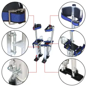 Law142506 Labwork Aluminum Stilt Drywall Painting Stilts Silver 24 Inch - 40 For Painter Taping Tool #2