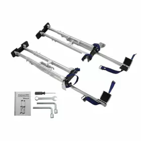 Law189342 Labwork 36 Inch -48 Aluminum Drywall Stilt Tool For Wallpaper Painting Silver
