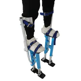 Law189360 Labwork Drywall Stilts Aluminum Tool 18ftft - 30ftft Adjustable Painting Taping #2